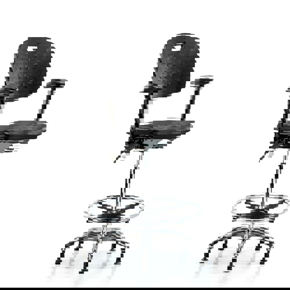 Task Chair: Polyurethane, Black